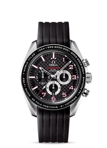 Omega Speedmaster Co-Axial 44.25 Stainless Steel / Carbon / Rubber / Schumacher the Legend